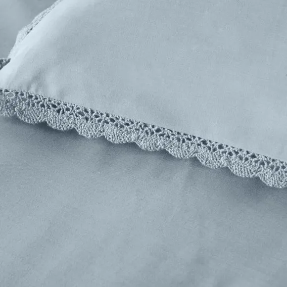 Pure Cotton Lace Duvet Cover & Pillowcase Set 4