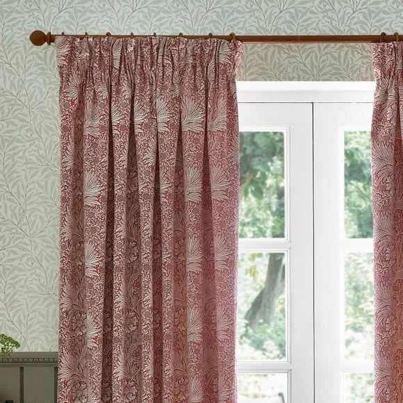 Morris & Co. Marigold Jacquard Pencil Pleat Curtains