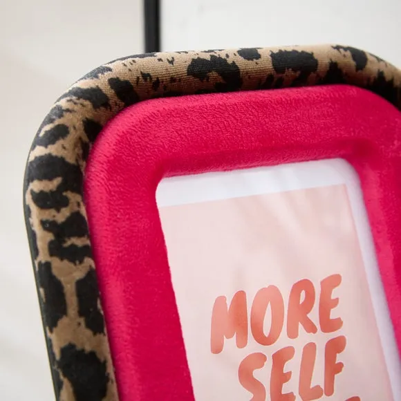 Hot Pink & Leopard Print Rounded Corner Photo Frame 3