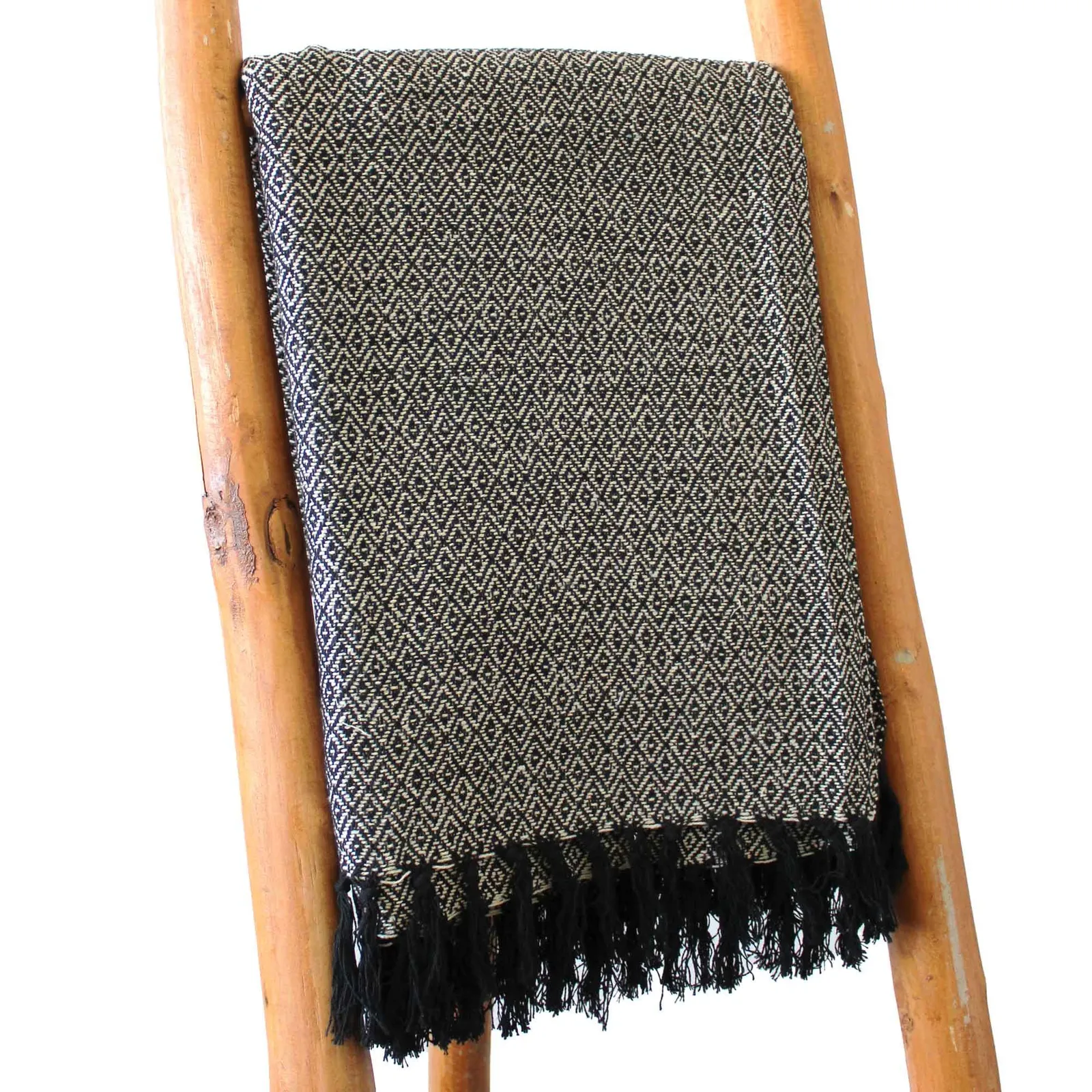 KDMD Boho Comfort Throws - 125x150cm - Charcoal in Black