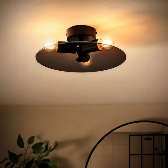 Circlet 3 Light Flush Bathroom Ceiling Light 2