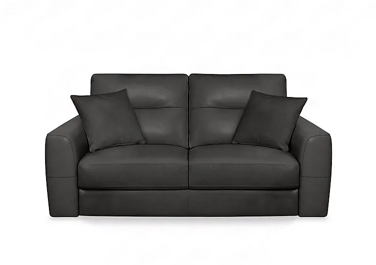 Nest NC Leather 3 Seater Sofa - Black