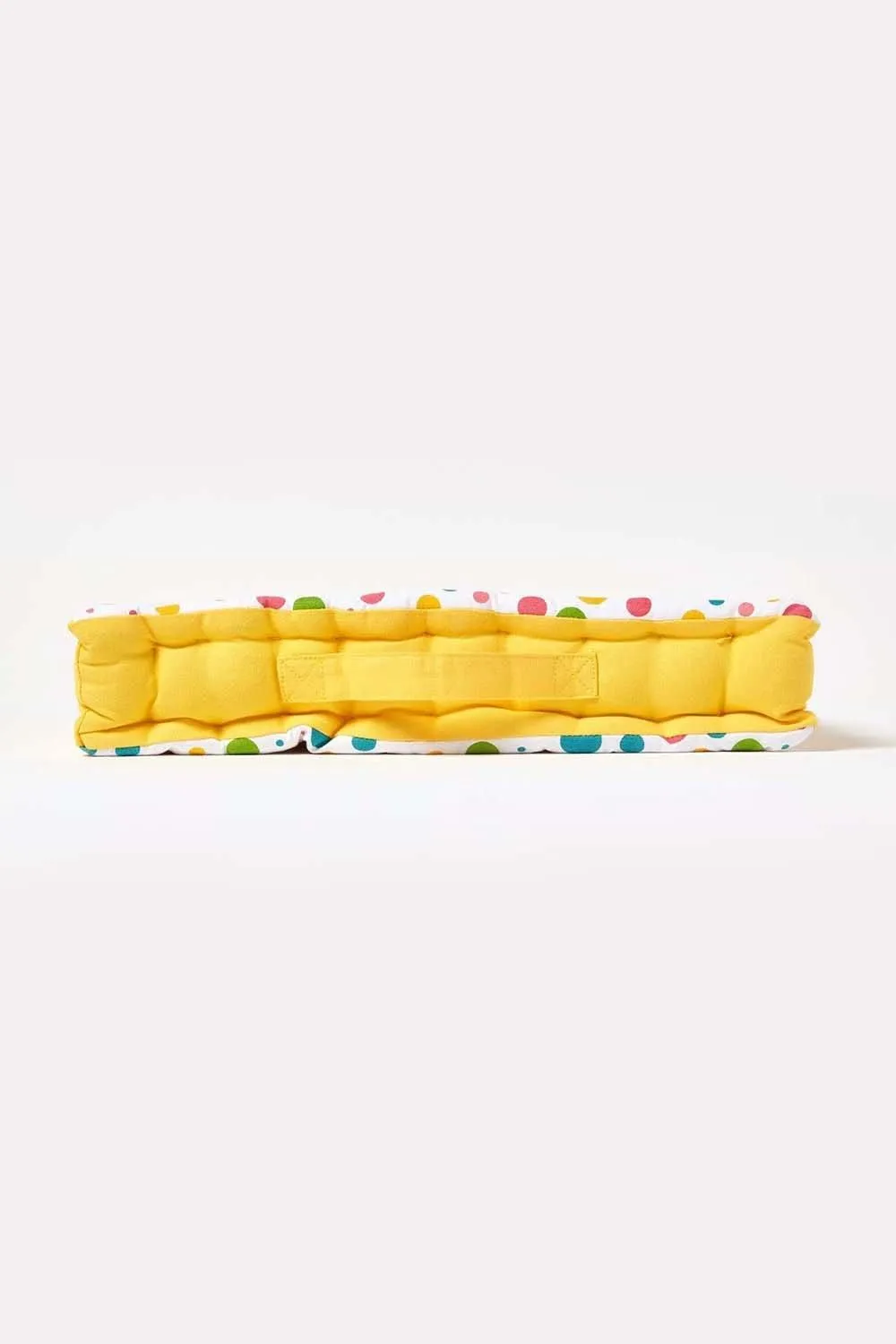 Homescapes Cotton Multi Coloured Polka Dot Floor Cushion 5