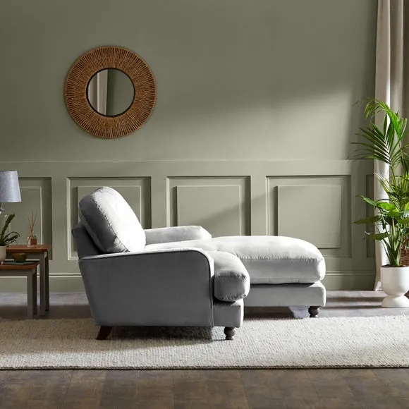 Martha Vintage Velvet Corner Chaise 3