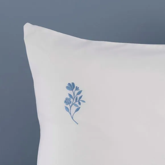 Izara Embroidered Microfibre Duvet Cover & Pillowcase Set 6