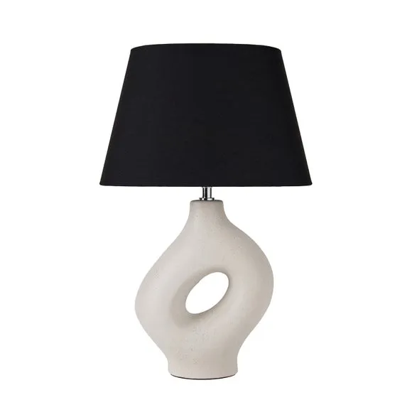 Ulla Monochrome Organic Ceramic Table Lamp 4