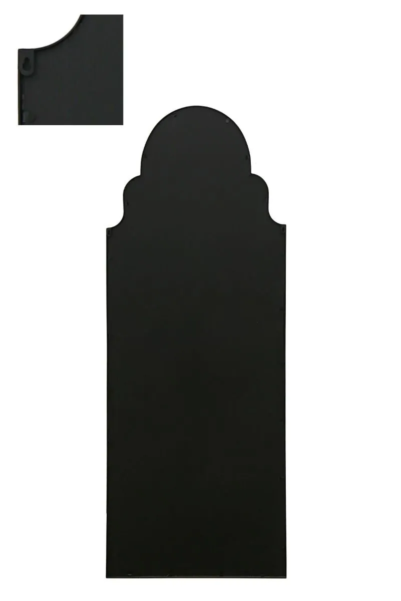 MirrorOutlet Black Framed Arched Leaner/Wall Mirror 71" X 28 (180CM X 70CM) 5