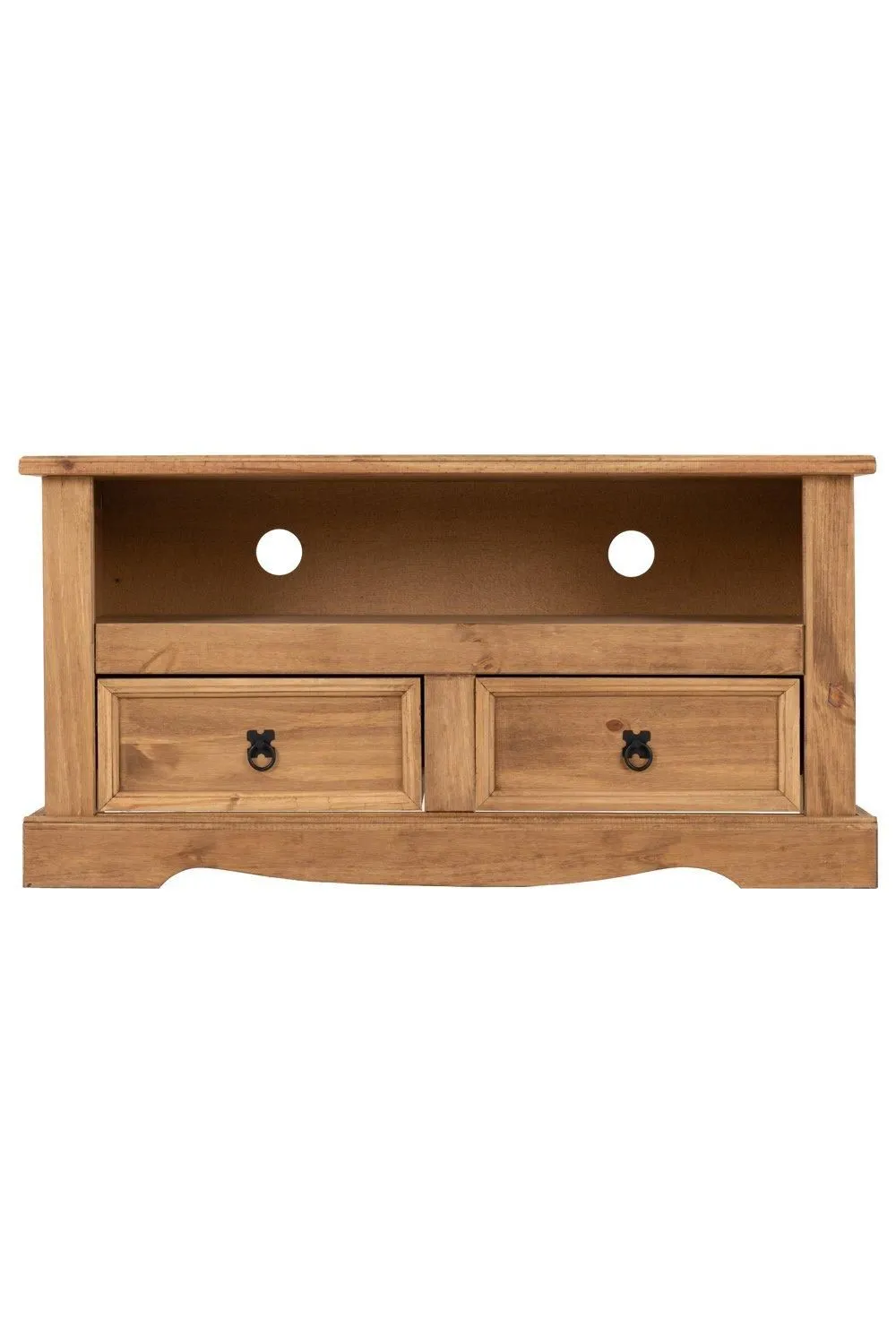 Seconique Corona 2 Drawer Flat Screen TV Unit in Natural 4