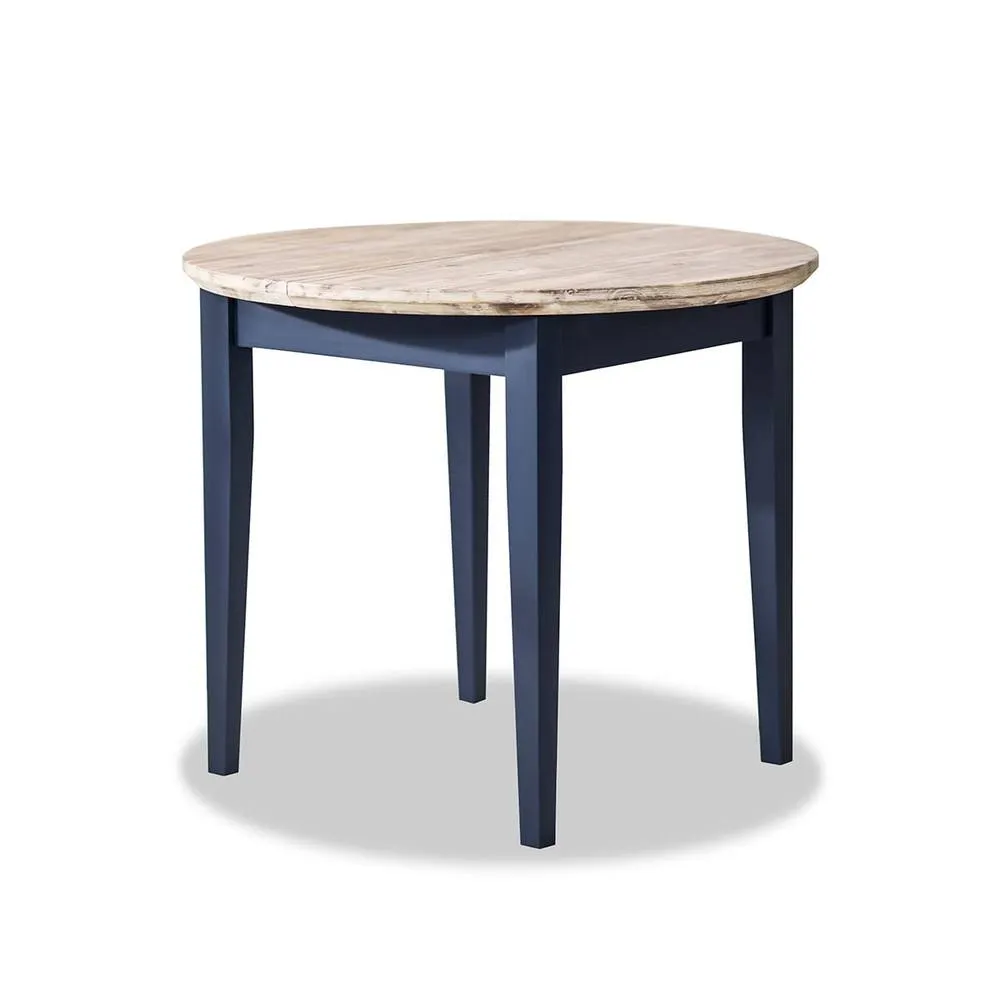 Statement Furniture Florence Round Extendable Kitchen Dining Table in Navy 4