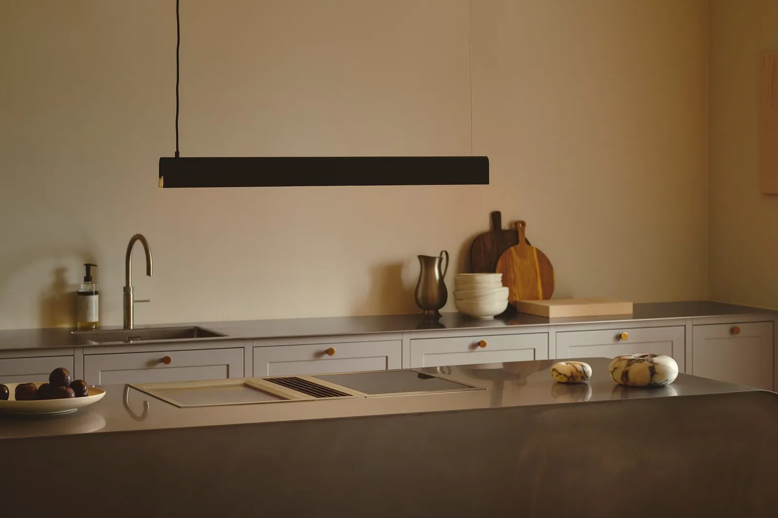 Nordlux Beau Pendant Light Black Metal Dining Room S14S 2700k Mains 100cm 4