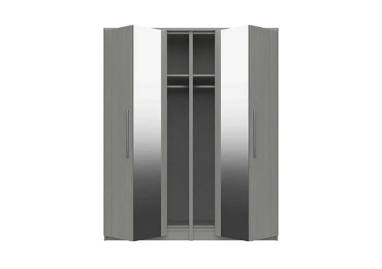 Victoria 4 Door Bifold Wardrobe with Mirrors