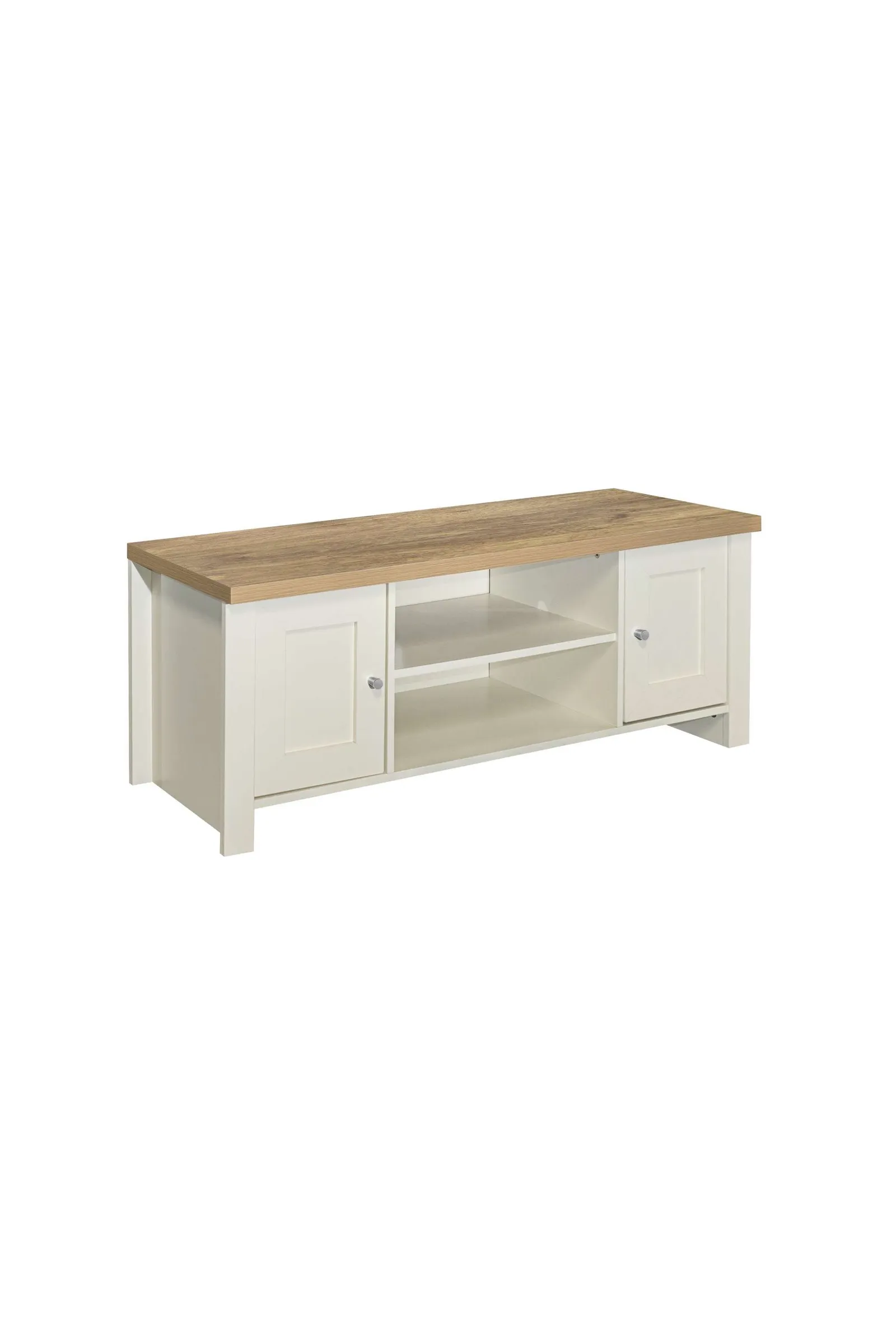 Birlea TV Unit Blue Oak Highgate Large Entertainment Navy Farmhouse Shabby Chic in Cream 3
