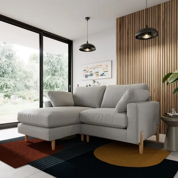 Apollo Soft Texture Corner Chaise Sofa 1
