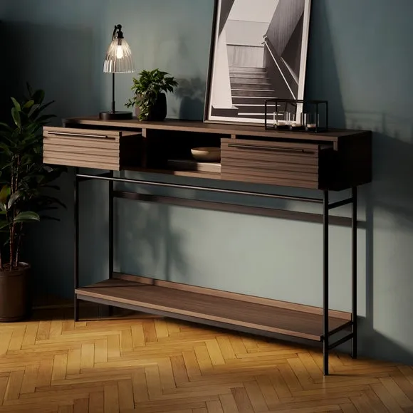 Bryant Extra Wide Console Table, Mango Wood Effect 2