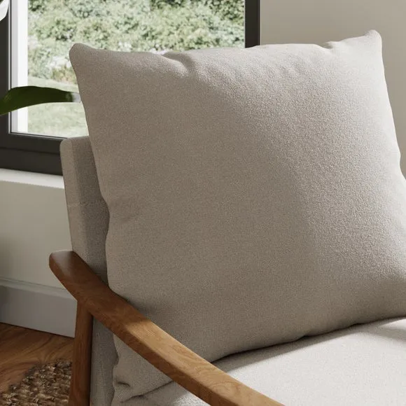 Nelson Wooly Textured Weave Occasional Armchair 3