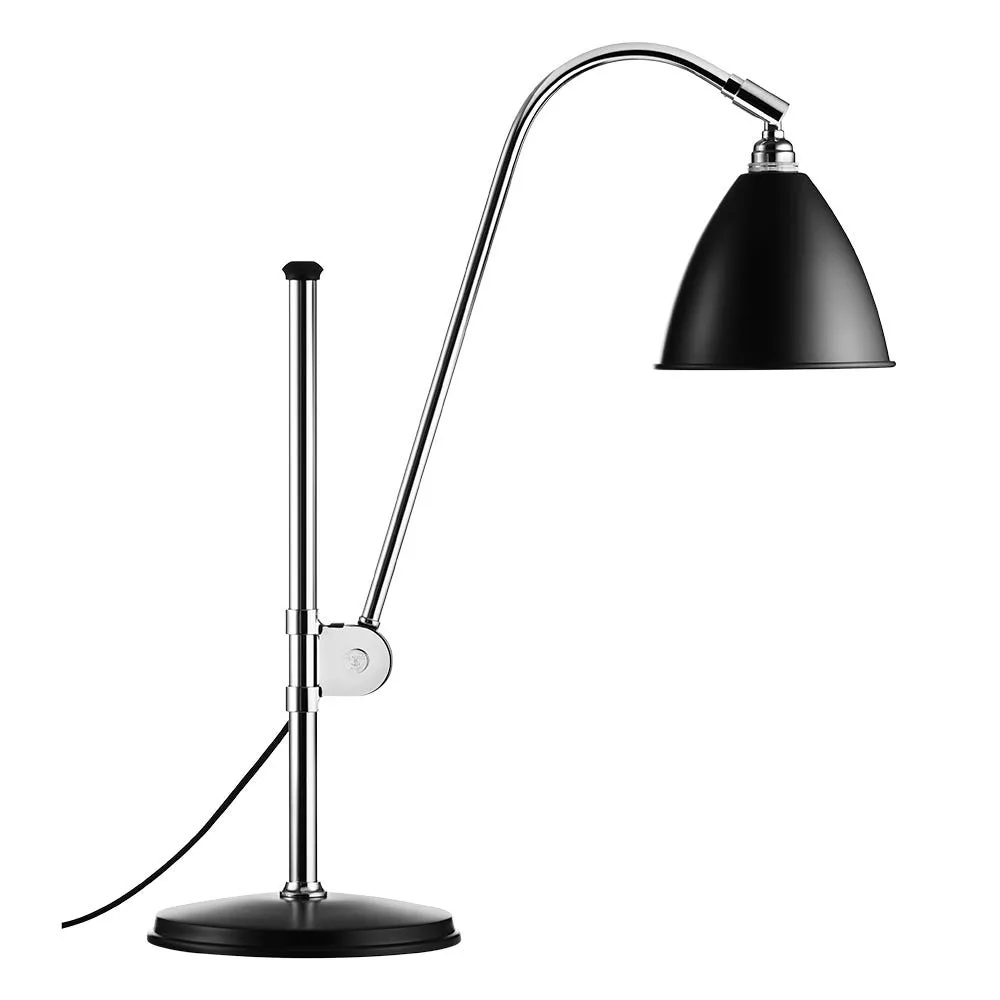 Gubi Bestlite BL1 Table Lamp Chrome Base Semi Matt Black Shade 2