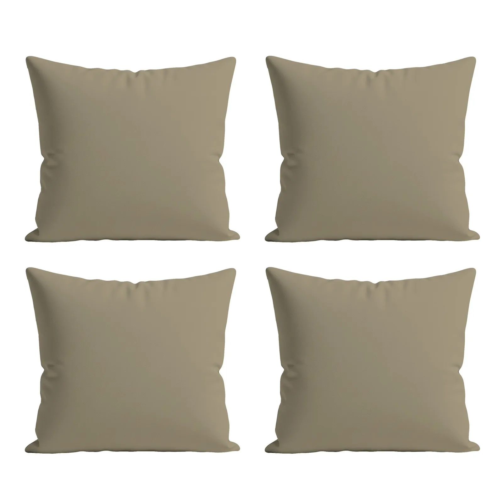 Snug City Waterproof Outdoor Garden Cushion Covers Patio Cushion Cover Cases Square Pack Of 4 in Beige