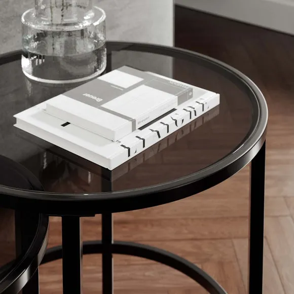 Sofia Glass Nest of Tables 4