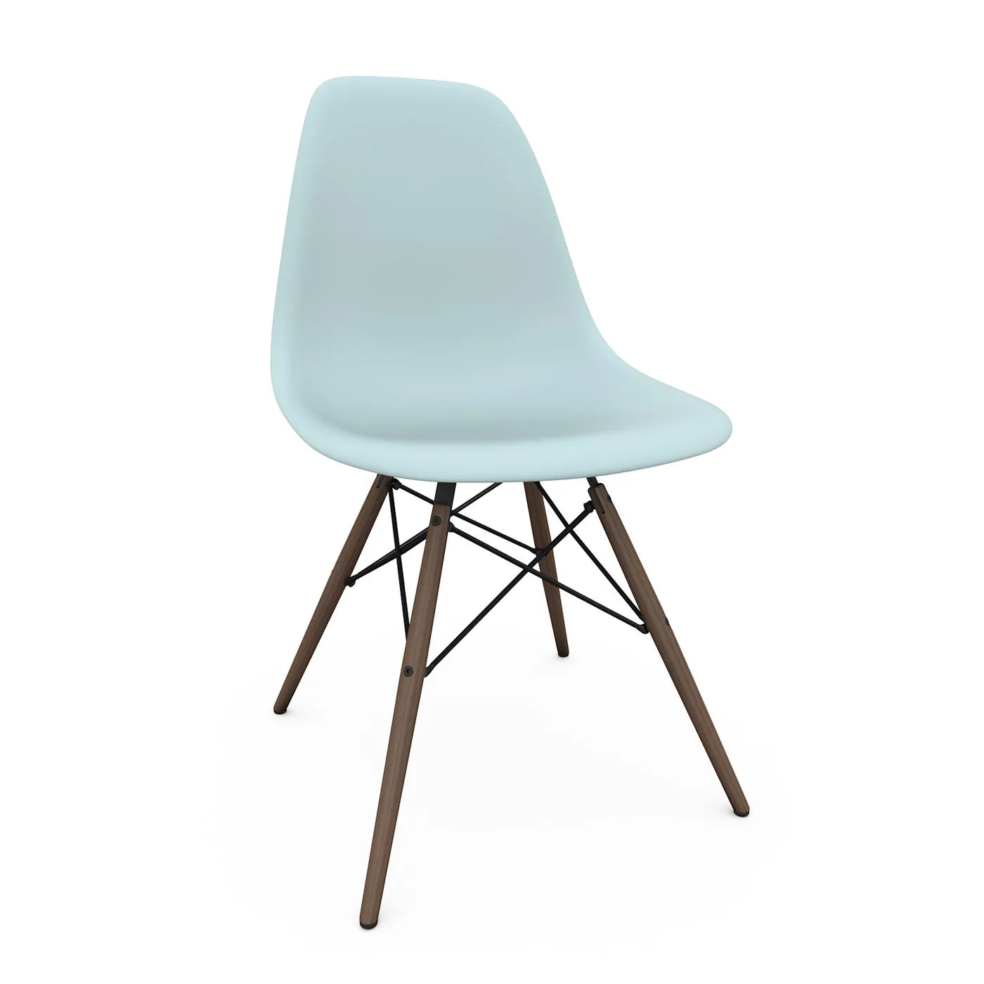 Vitra Eames DSW Chair New Height Ice Grey Dark Maple 3