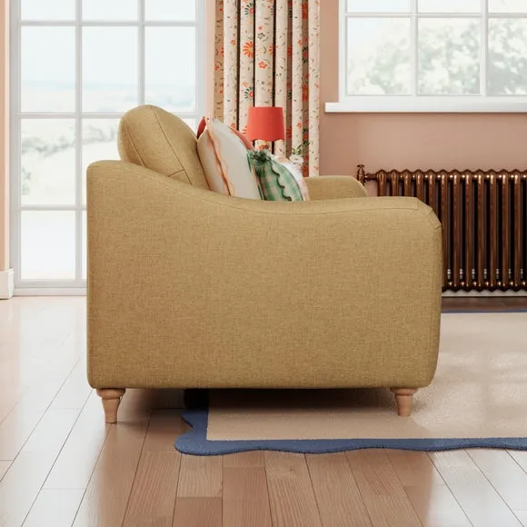 Hattie Slub Faux Linen 2 Seater Sofa 3