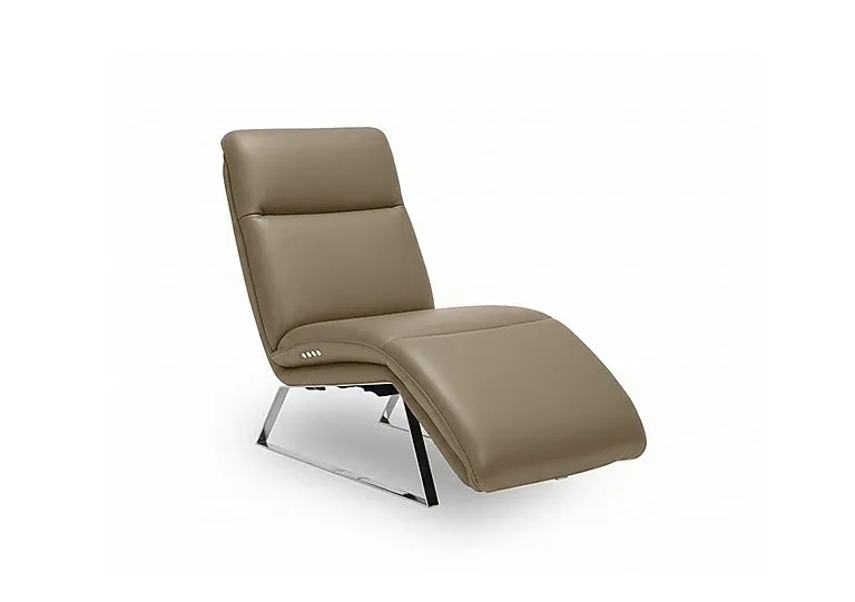 Rhianna Leather Power Recliner Chaise Chair - Montana Barley