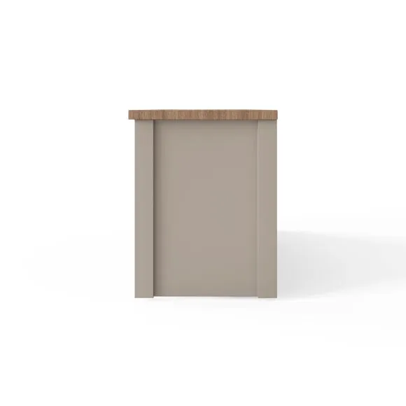 Lancaster Compact TV Unit, Grey and Oak for TVs up to 42" 2