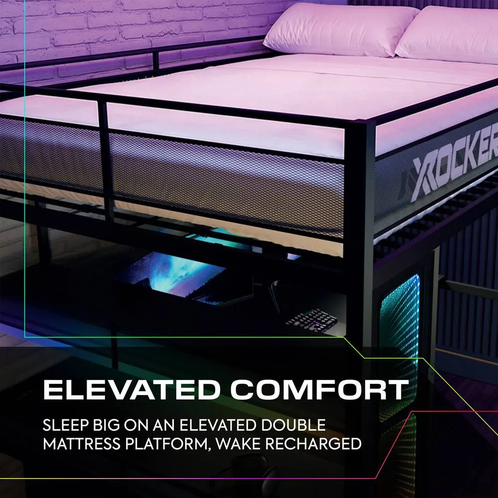 X Rocker Battlebunk XL Infinity RGB with App-Controlled LED Lights in Black 6
