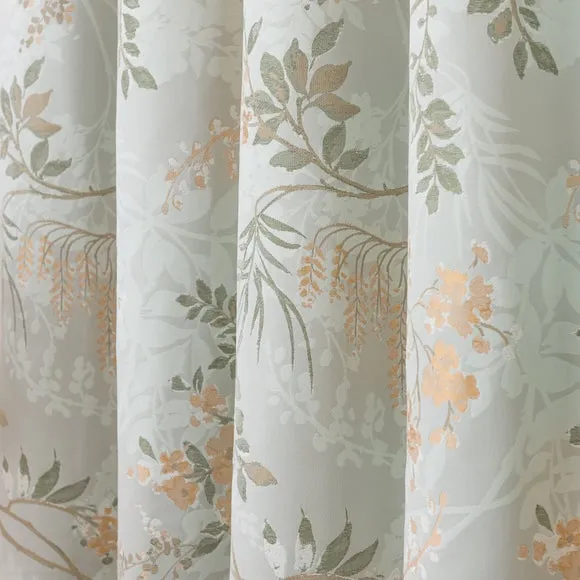Trailing Wisteria Blackout Pencil Pleat Curtain (Blackout Available) 3