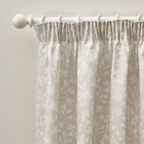 Catherine Lansfield Brooke Floral Pencil Pleat Curtains 1