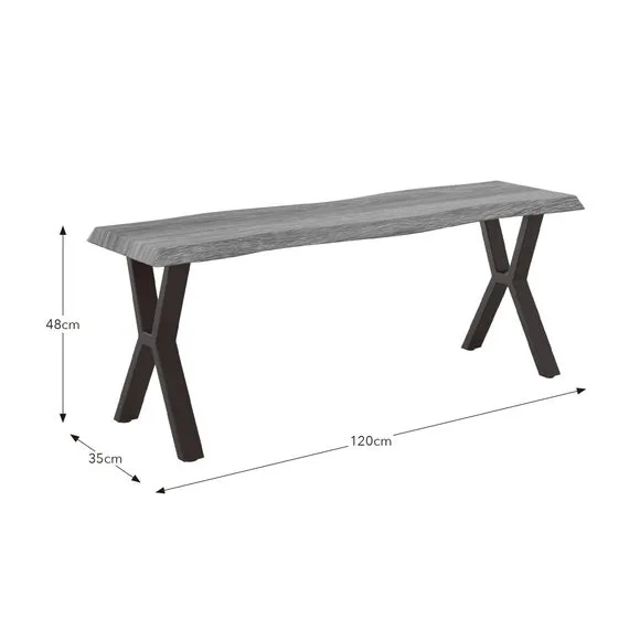 Ezra II 2 Seater Dining Bench 6