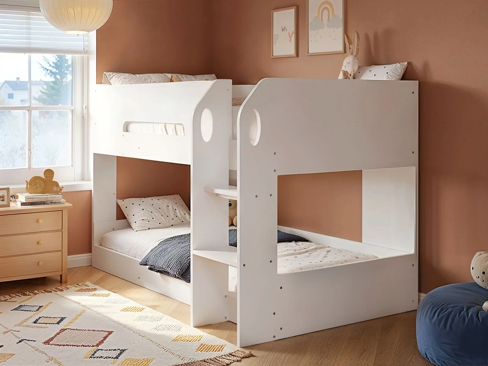 Flair Mystic Low Pod Bunk Bed in White 2