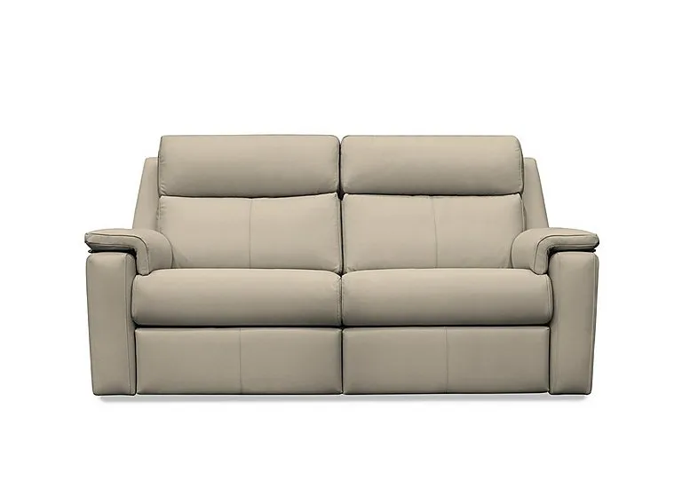 Thornbury 3 Seater Leather Sofa - No Recliner - Oxford Mushroom