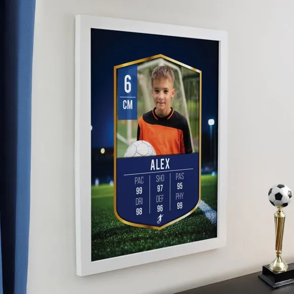Personalised Photo Football Card Football Poster Frame 3