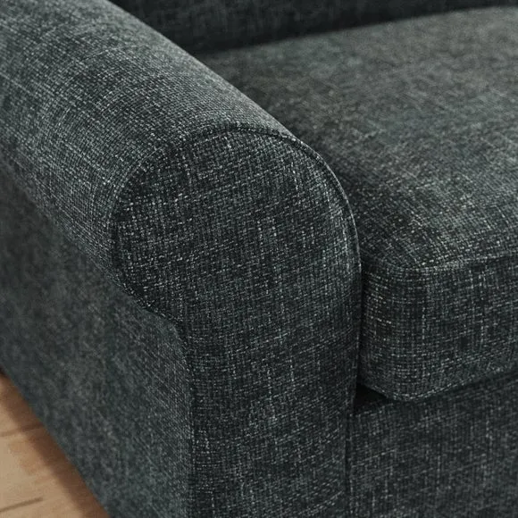 Flori Chunky Chenille 3 Seater Sofa 5