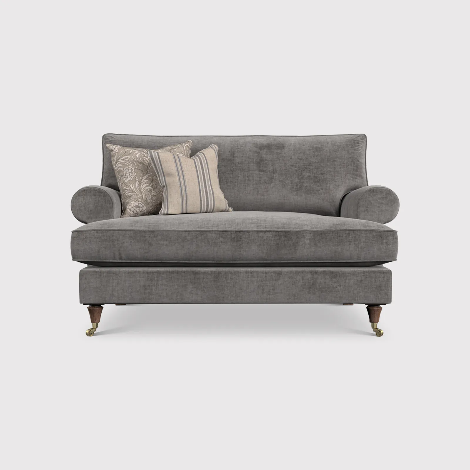 English Heritage Finch Cuddler Standard Back, Grey Fabric | Barker & Stonehouse
