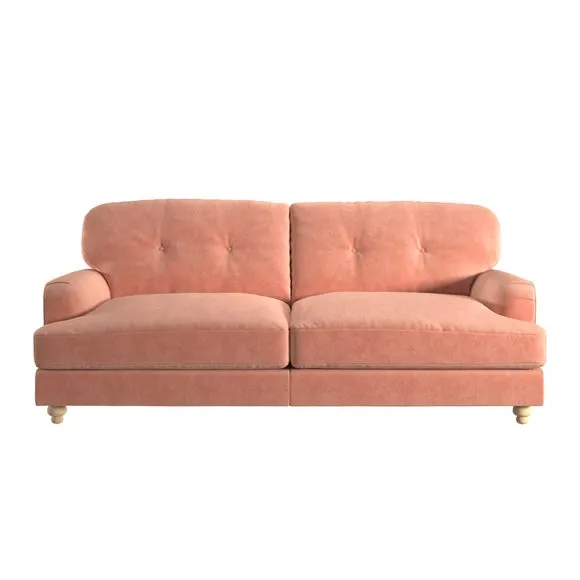 Martha Vintage Velvet 3 Seater Sofa 2
