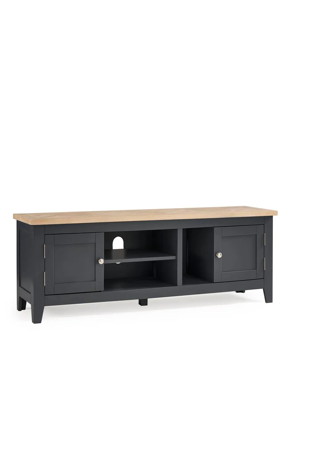 Julian Bowen Bordeaux TV Unit in Dark Grey 2