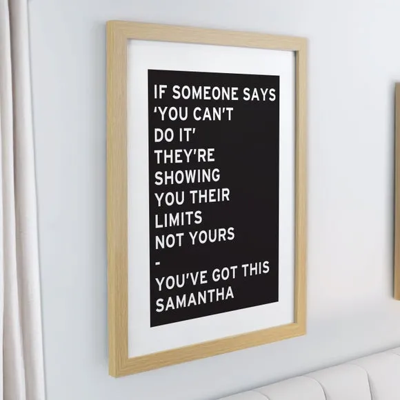Personalised Typography Poster Frame 3