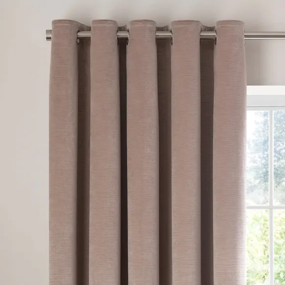 Shimmer Velour Eyelet Curtains 1