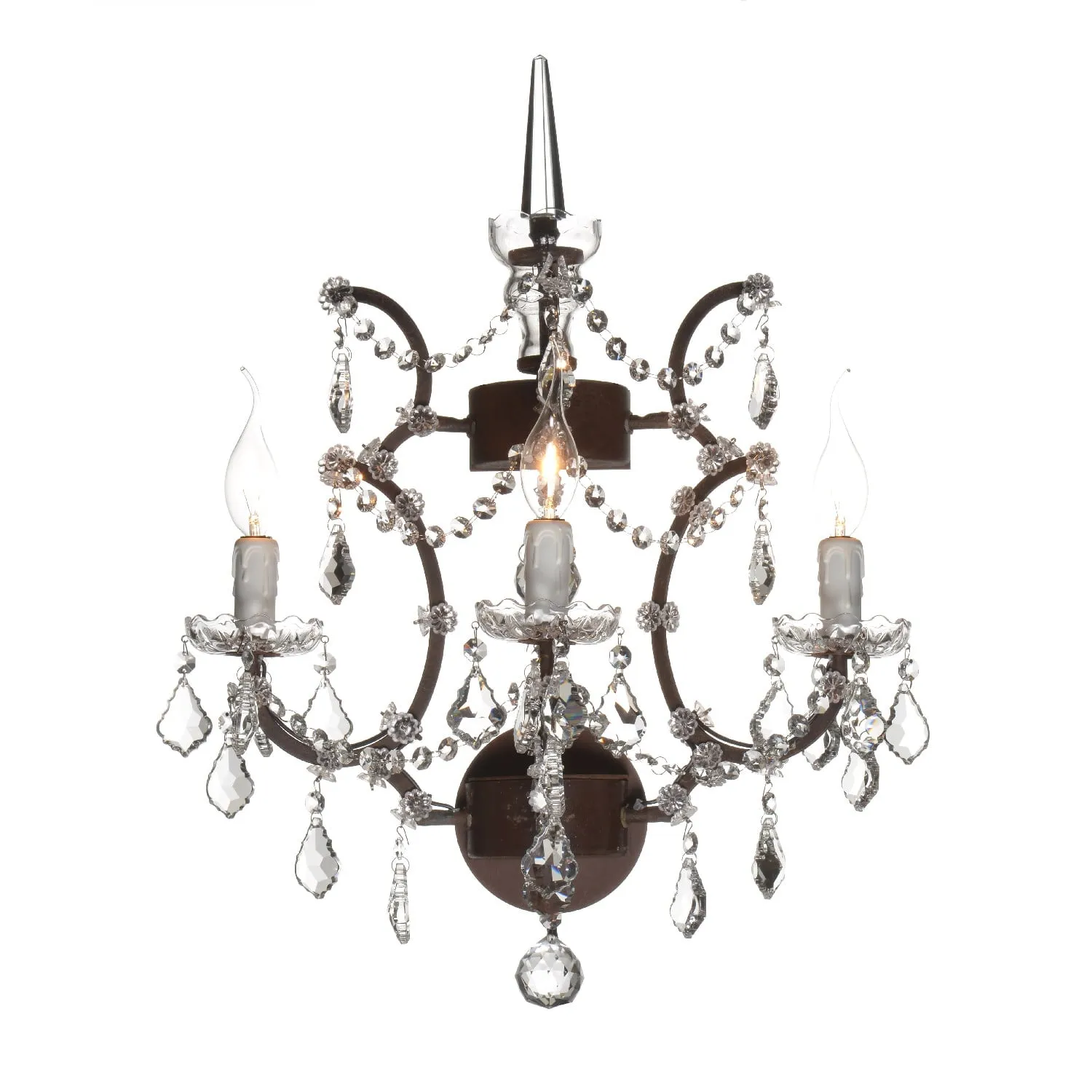 Timothy Oulton Crystal Sconce, Silver Glass | Barker & Stonehouse