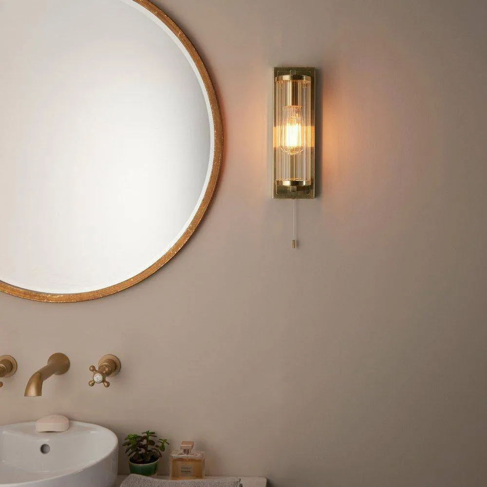 Netlighting 'COMO' Non Dimmable Stylish Contemporary Bathroom Glass Wall Lamp in Yellow 5