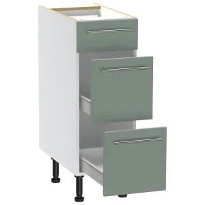Wickes Orlando Reed Green Drawer Unit - 300mm 2