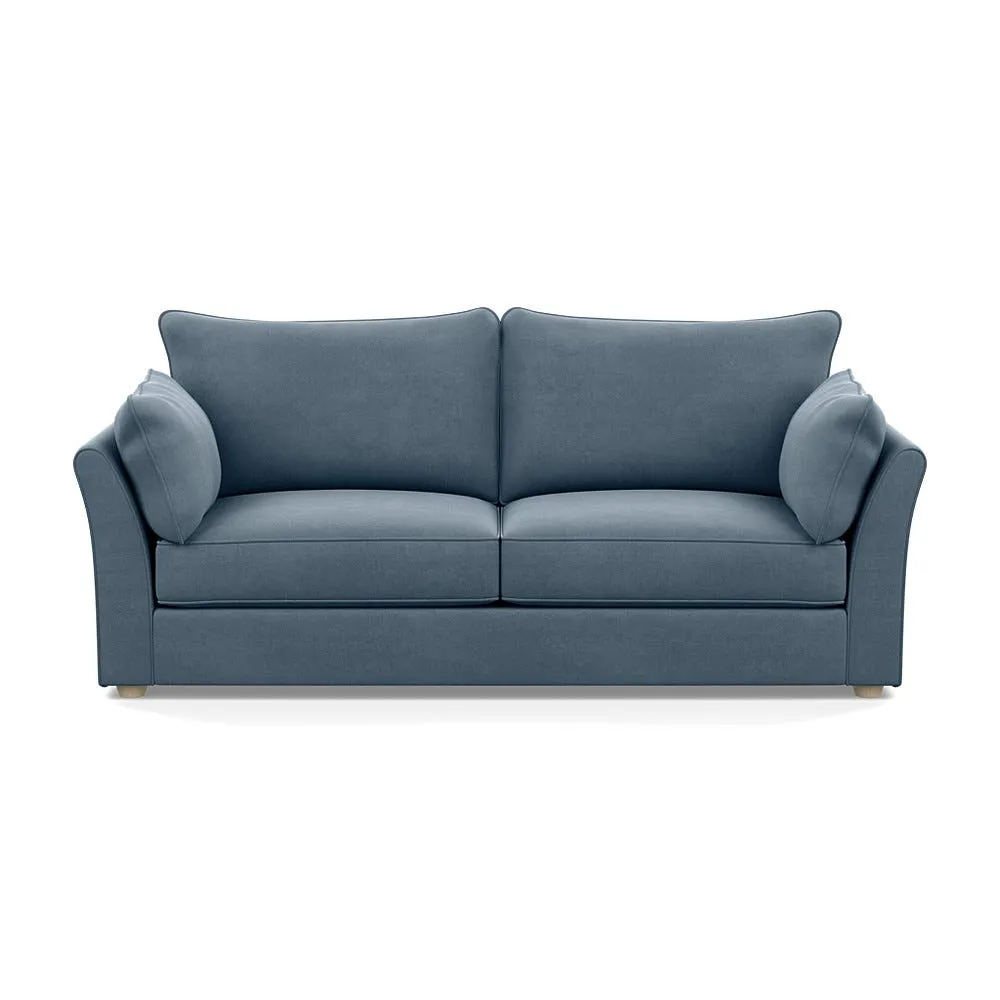 Heal's Tailor 4 Seater Sofa Capelo Linen-Cotton Mineral Natural Beech Feet 1
