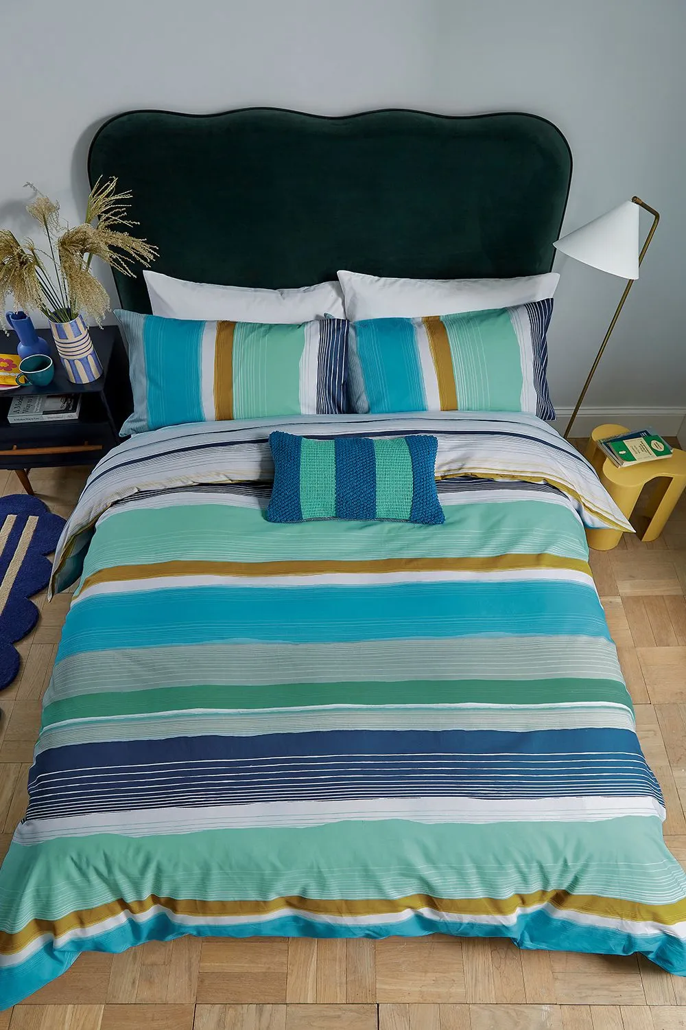 Helena Springfield 'Carrie' Cotton Duvet Cover Set in Blue 3