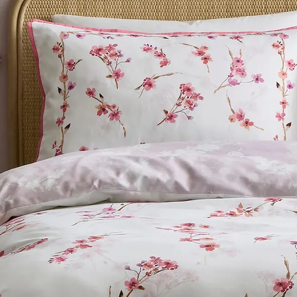Appletree Blossom Flower 100% Cotton Duvet Cover & Pillowcase Set 4