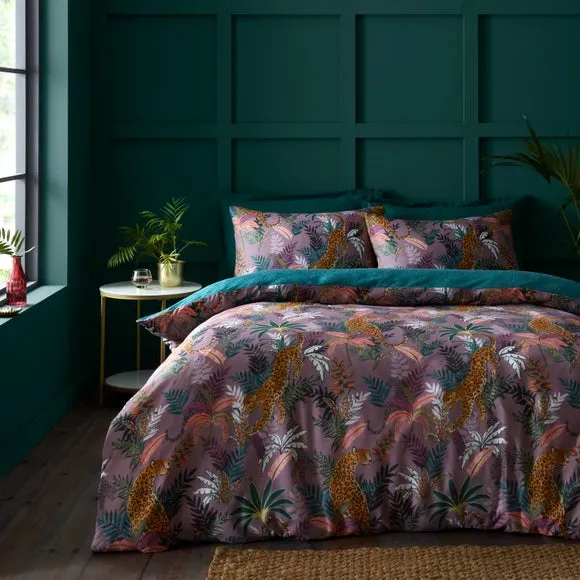Nala Jungle Sateen Duvet Cover & Pillowcase Set 3
