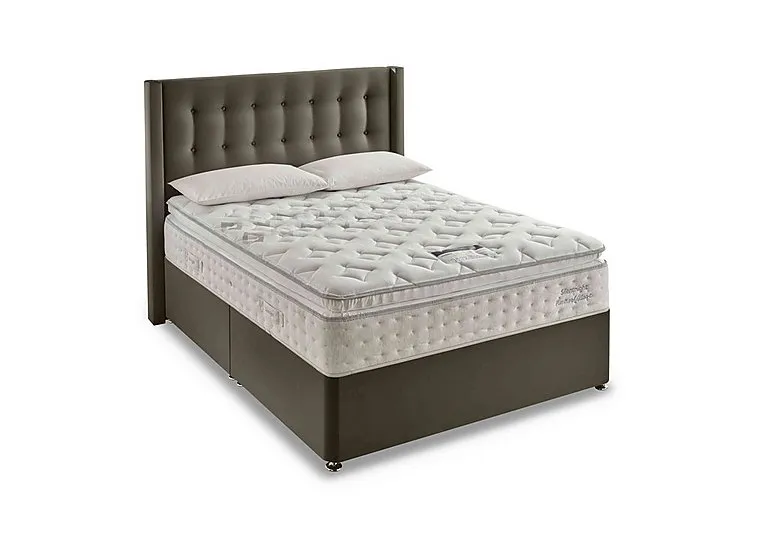 Revitalise Breathe 3000 Pillowtop Divan Set - Double - Smooth Velvet Mink