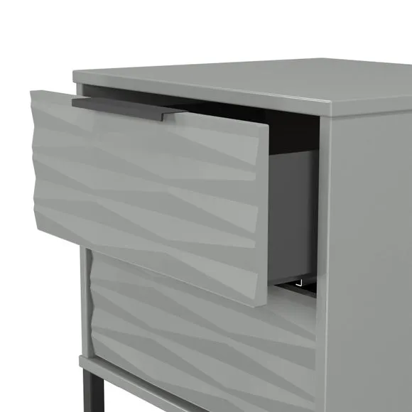 Tuxford 2 Drawer Bedside Table 6