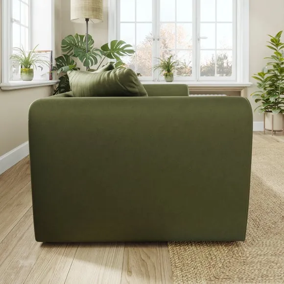 Blake Curved Arm Opulent Velvet 3 Seater Sofa 2