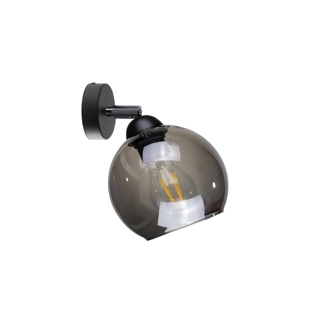 Netlighting Yuno Dome Wall Lamp Black 15cm 1x E27